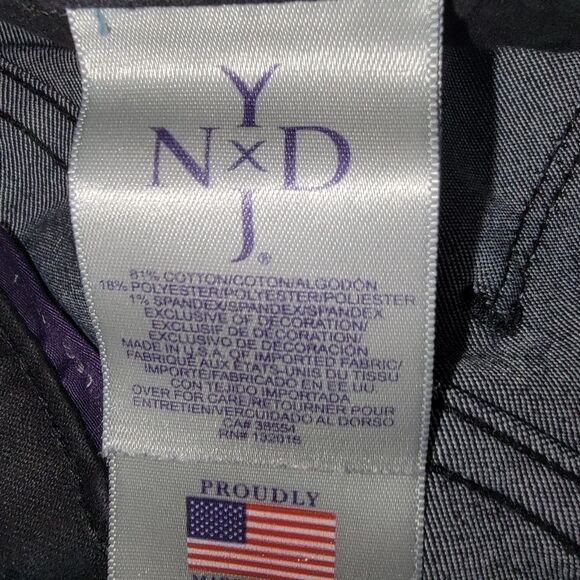 Nydj black legging denim jeans size 4P petite/short - Picture 6 of 6